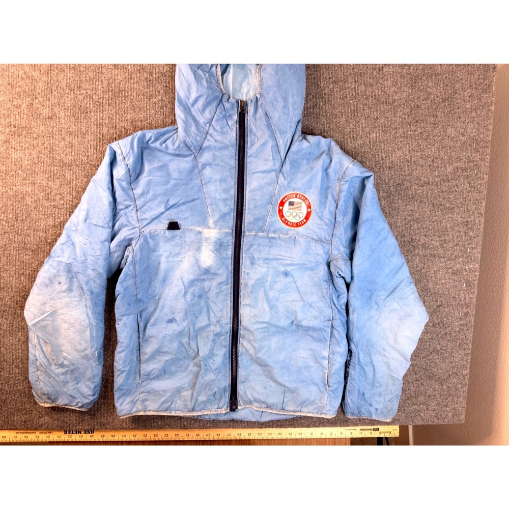 Nike ACG Team USA Olympic Jacket Mens Small Blue Primaloft Insulated Y2K Puffer